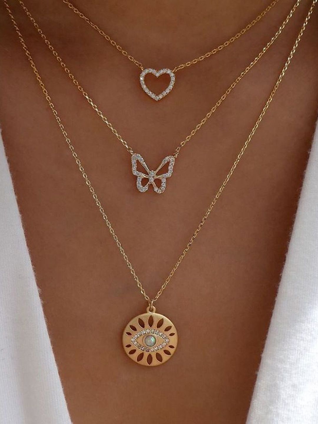 Arzonai Women Alloy Layered Necklace-picture-20