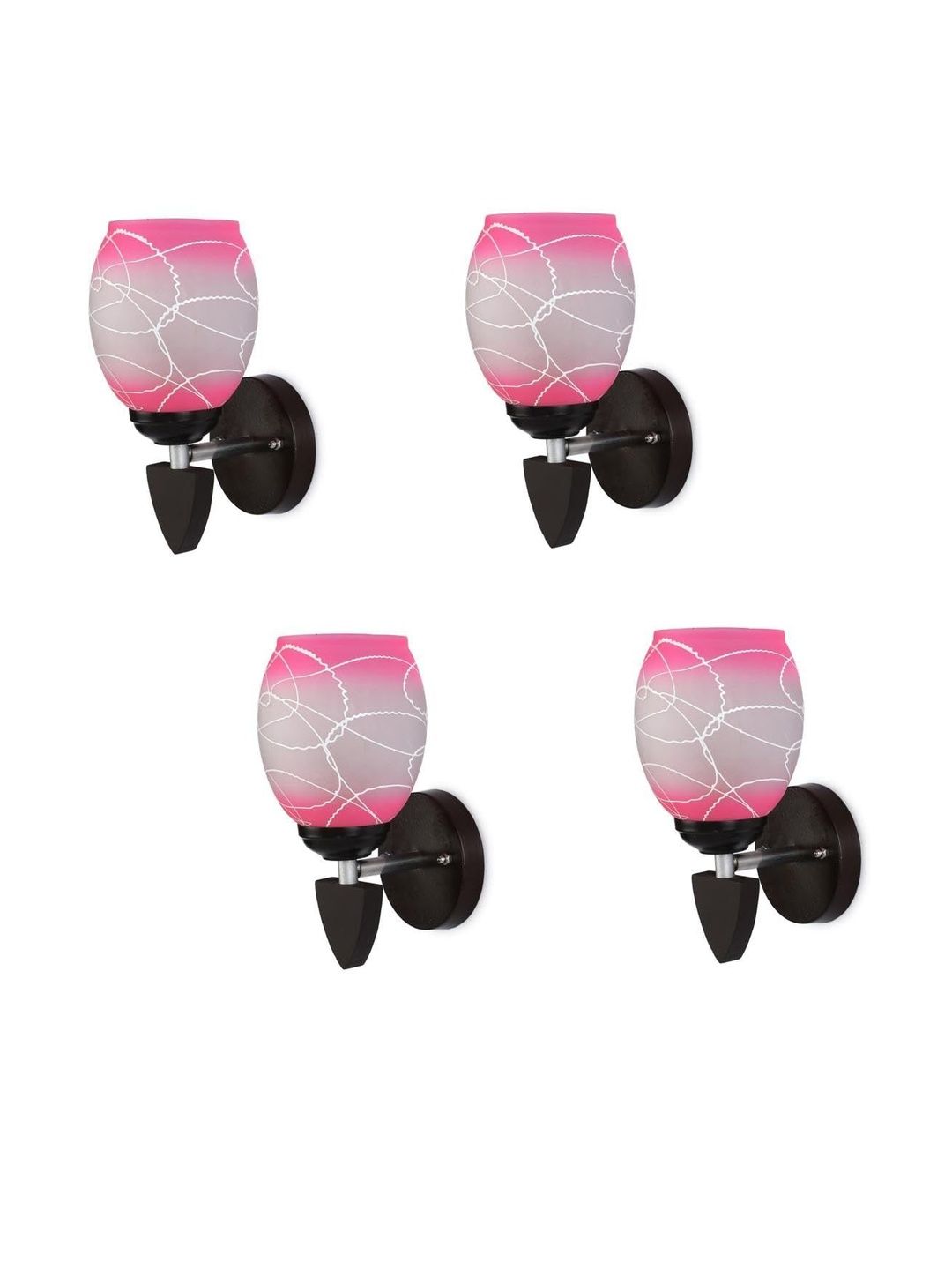 1ST TIME Pink & White Solid Glass Traditional Cylinder Wall Lamps Wall Lamps-picture-30