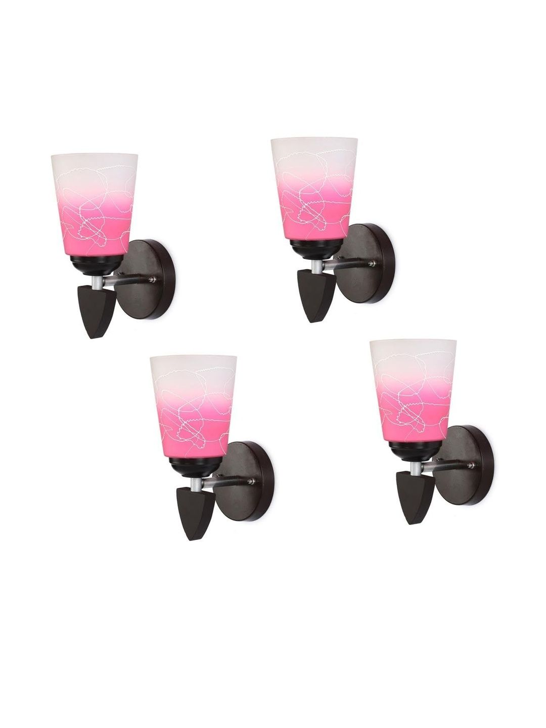 1ST TIME Pink & White Solid Glass Traditional Cylinder Wall Lamps Wall Lamps-picture-35