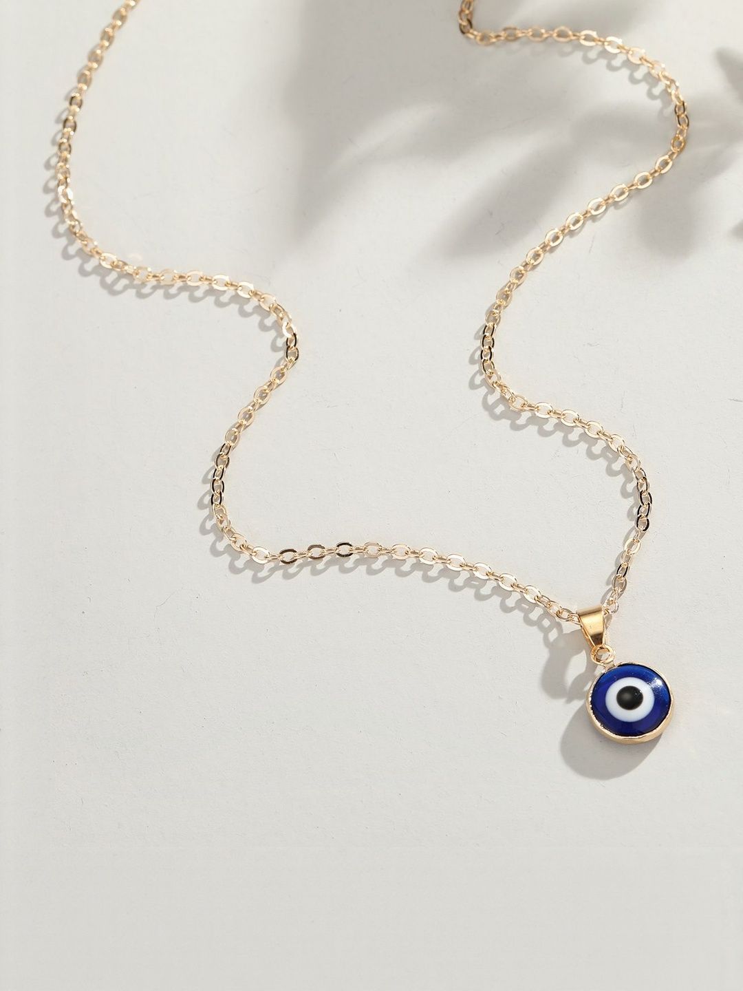 Arzonai Women Gold-Plated Stainless Steel Evil Eye Casual Necklace and Chains-picture-33