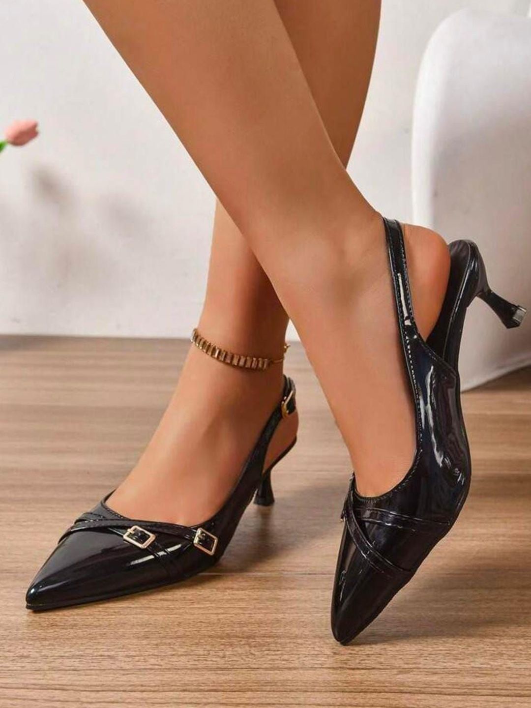 LUXY SHOE Party Pumps with Buckles-picture-27