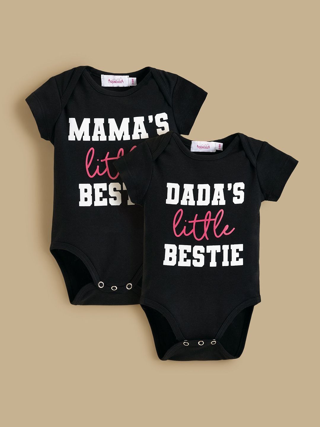 Hopscotch Unisex Pack Of 2 Printed Cotton Bodysuit-picture-42