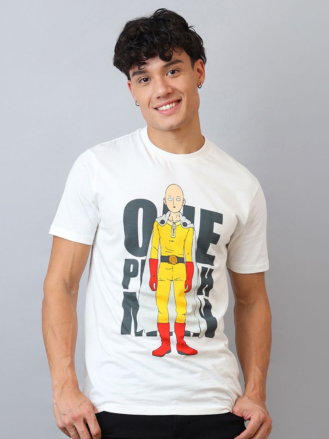 Free Authority Men One piece Graphic Printed Round Neck Cotton T-shirt-picture-40
