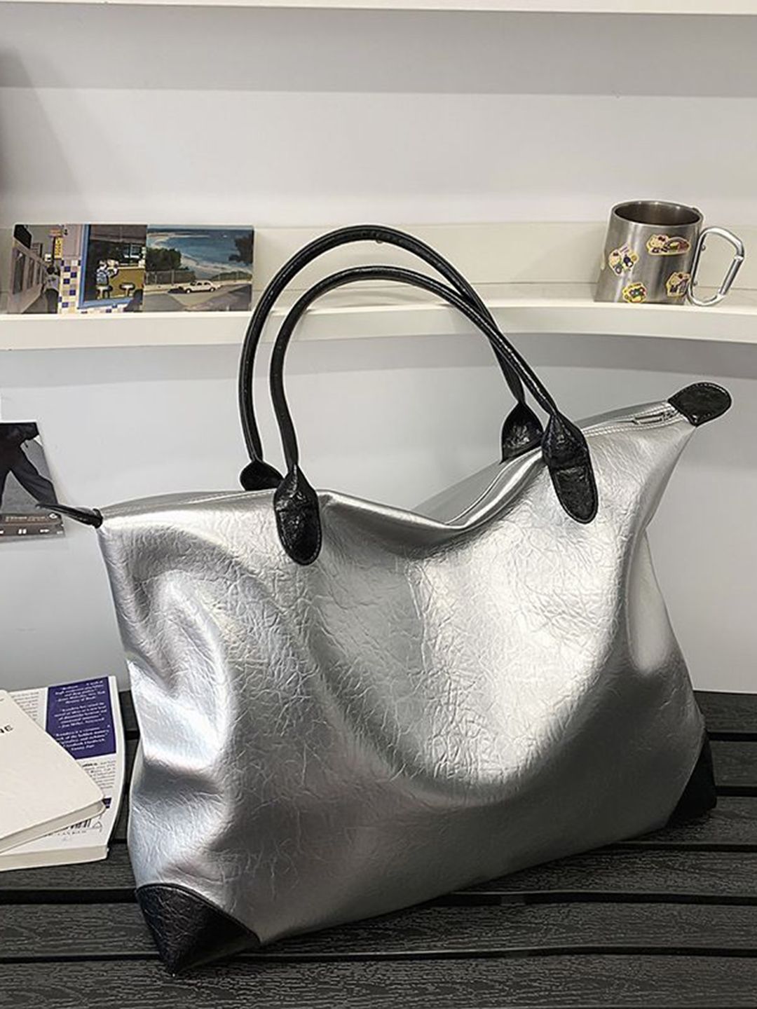 StyleCast x Revolte Unisex Textured Medium Casual Duffel Bag-picture-25