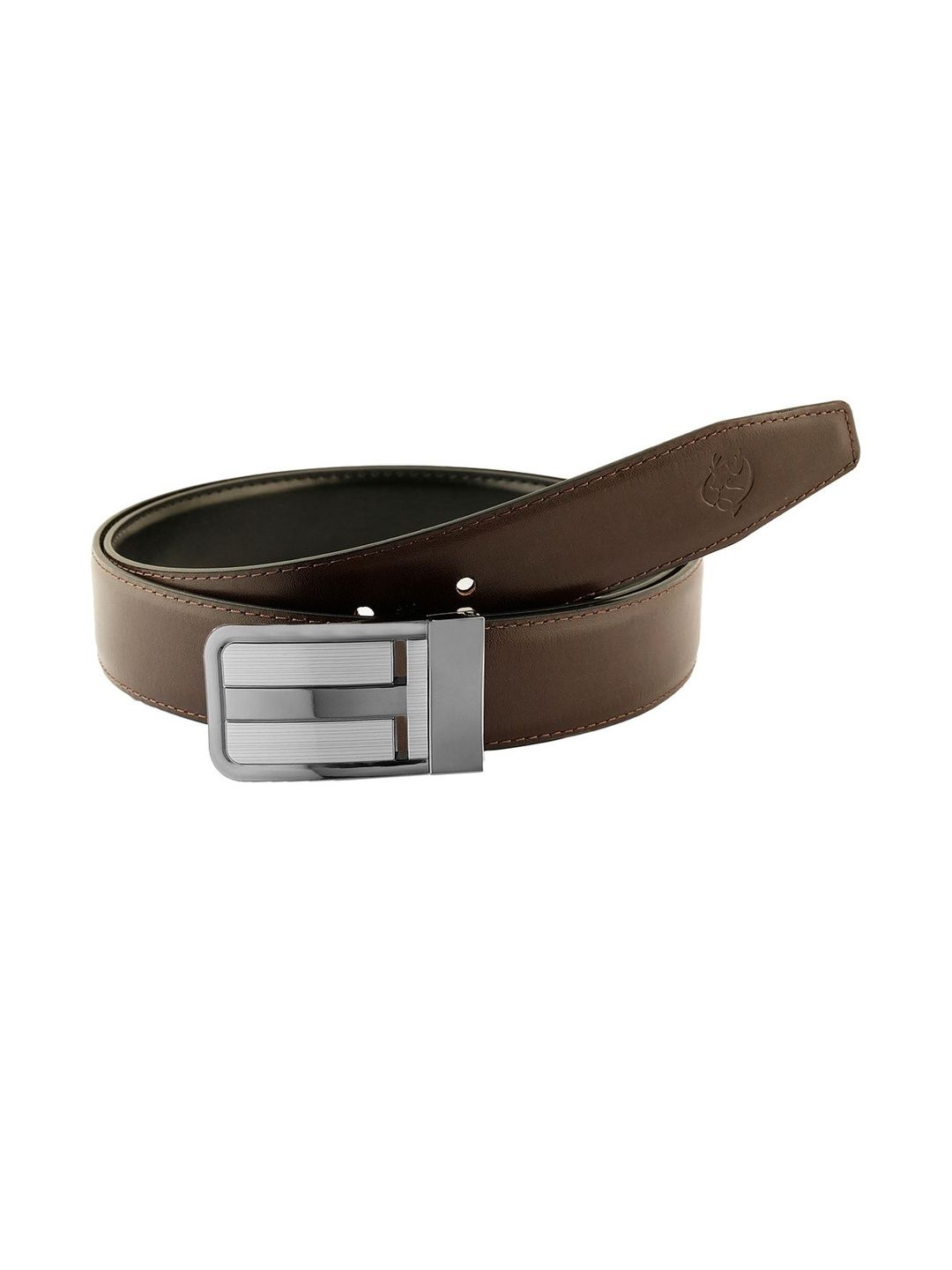 Roadster Men Textured Leather Reversible Belt-picture-40
