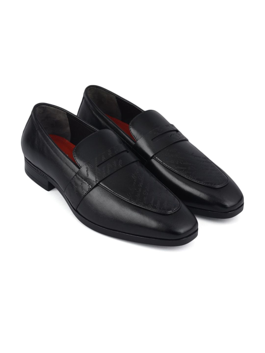 ROSSO BRUNELLO Men Round Toe Leather Formal Loafers-picture-13