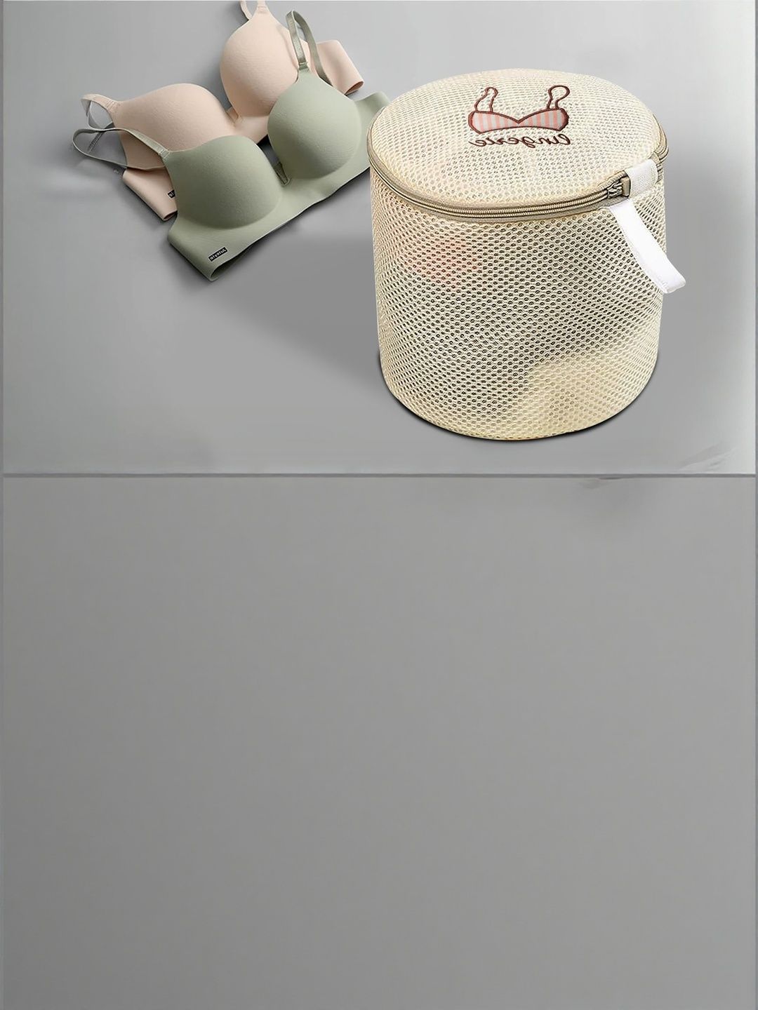 Stylista Set Of 3 Cylindrical Mesh Lingerie Washing Bag With Zipper-image-37