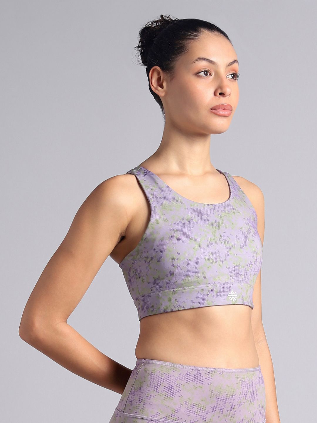 CULT Women Purple Reversible Yoga High Support Bra-image-6