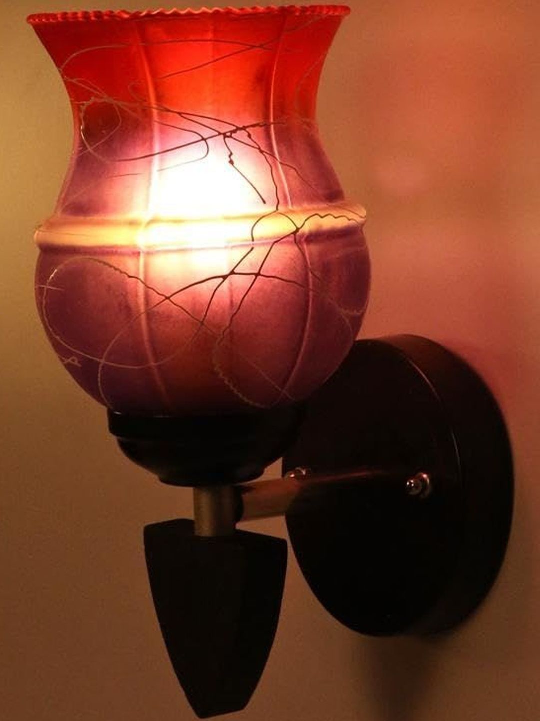 1ST TIME Pink & Blue Solid Glass Traditional Cylinder Wall Lamps Wall Lamps-picture-33