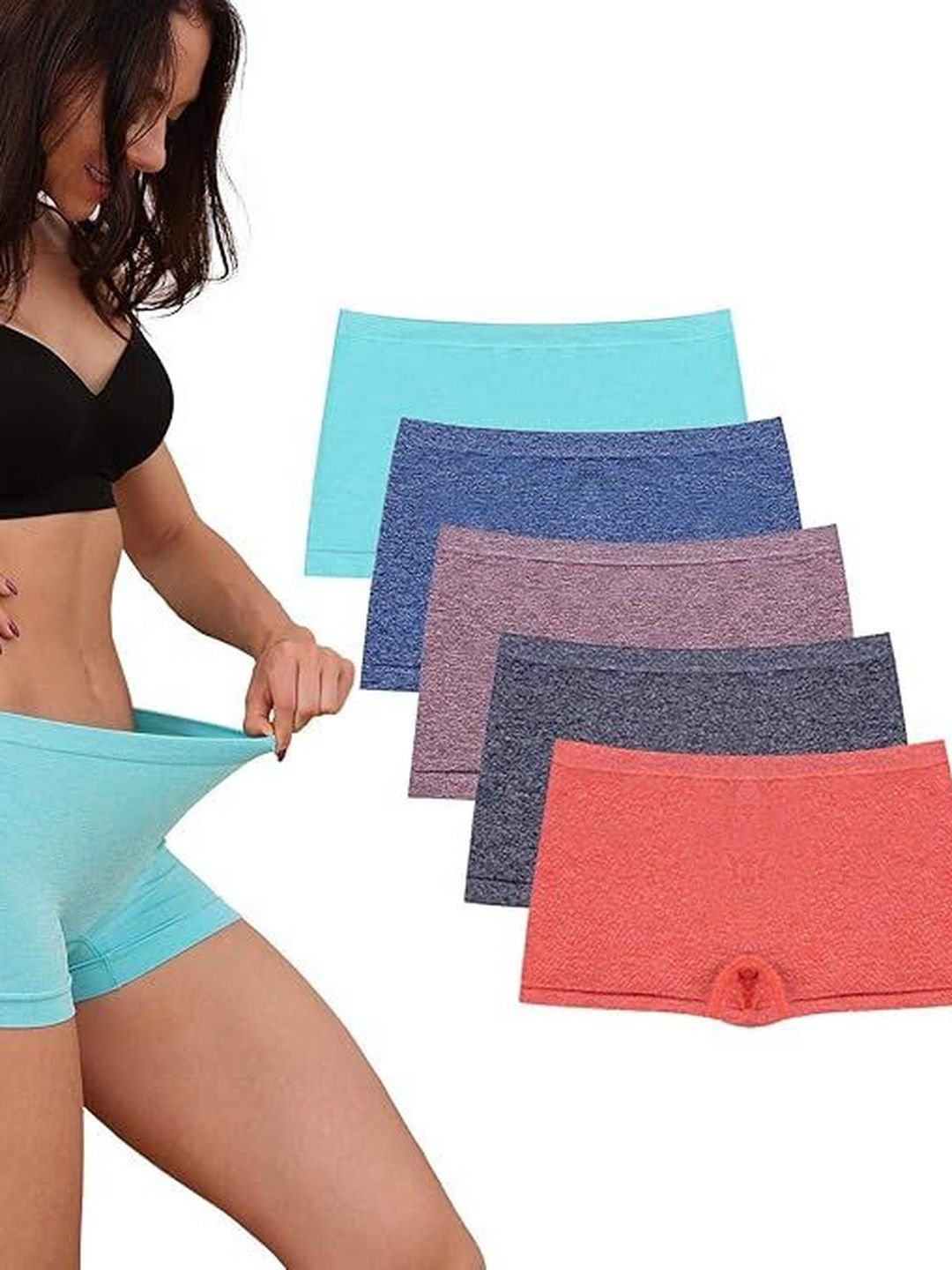 Eleg & Stilance Women Pack Of 3 Seamless Boyshorts-picture-13