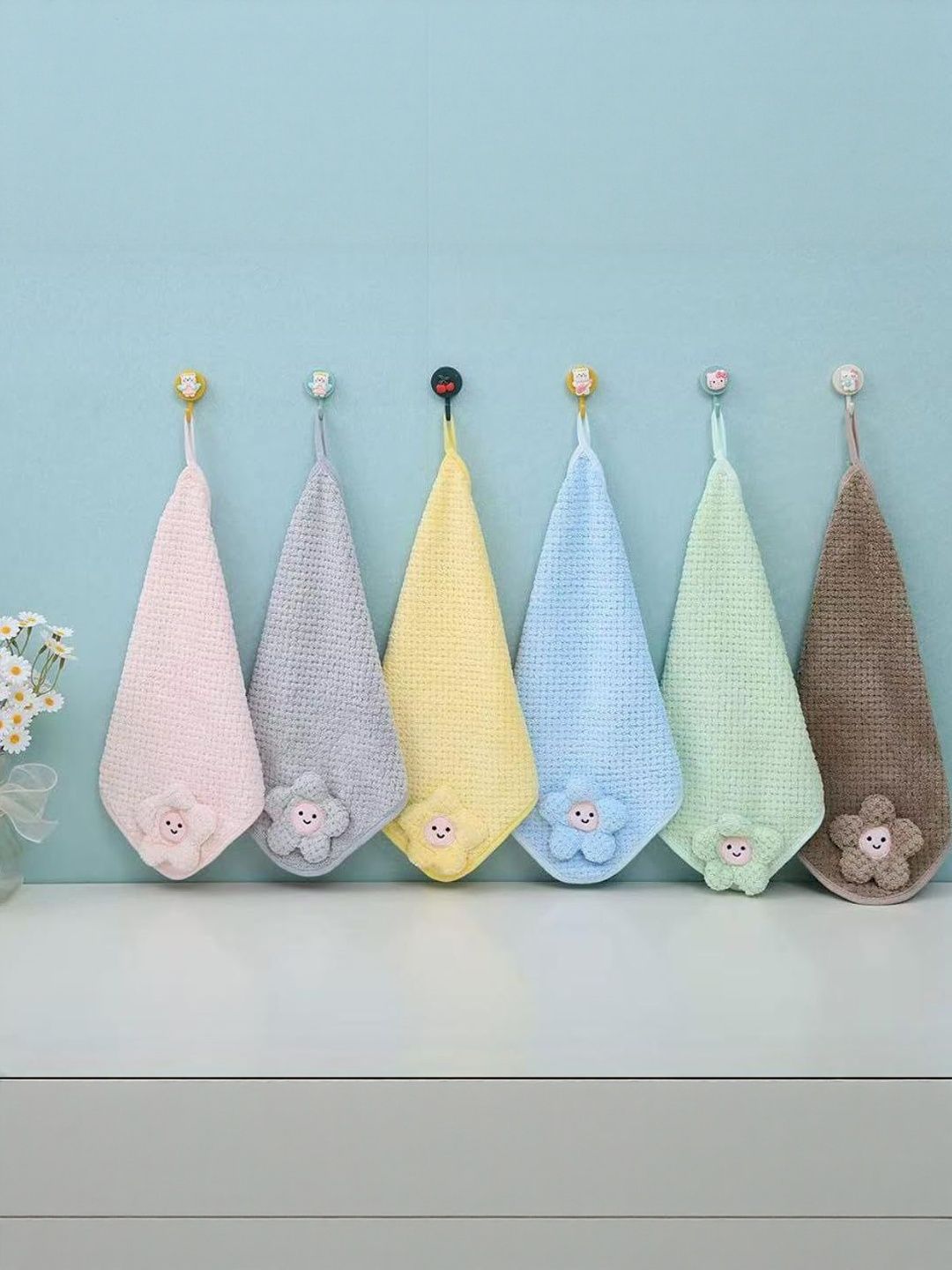 Teri Beri Set of 6 Baby Soft Washcloths Face Towels-image-6