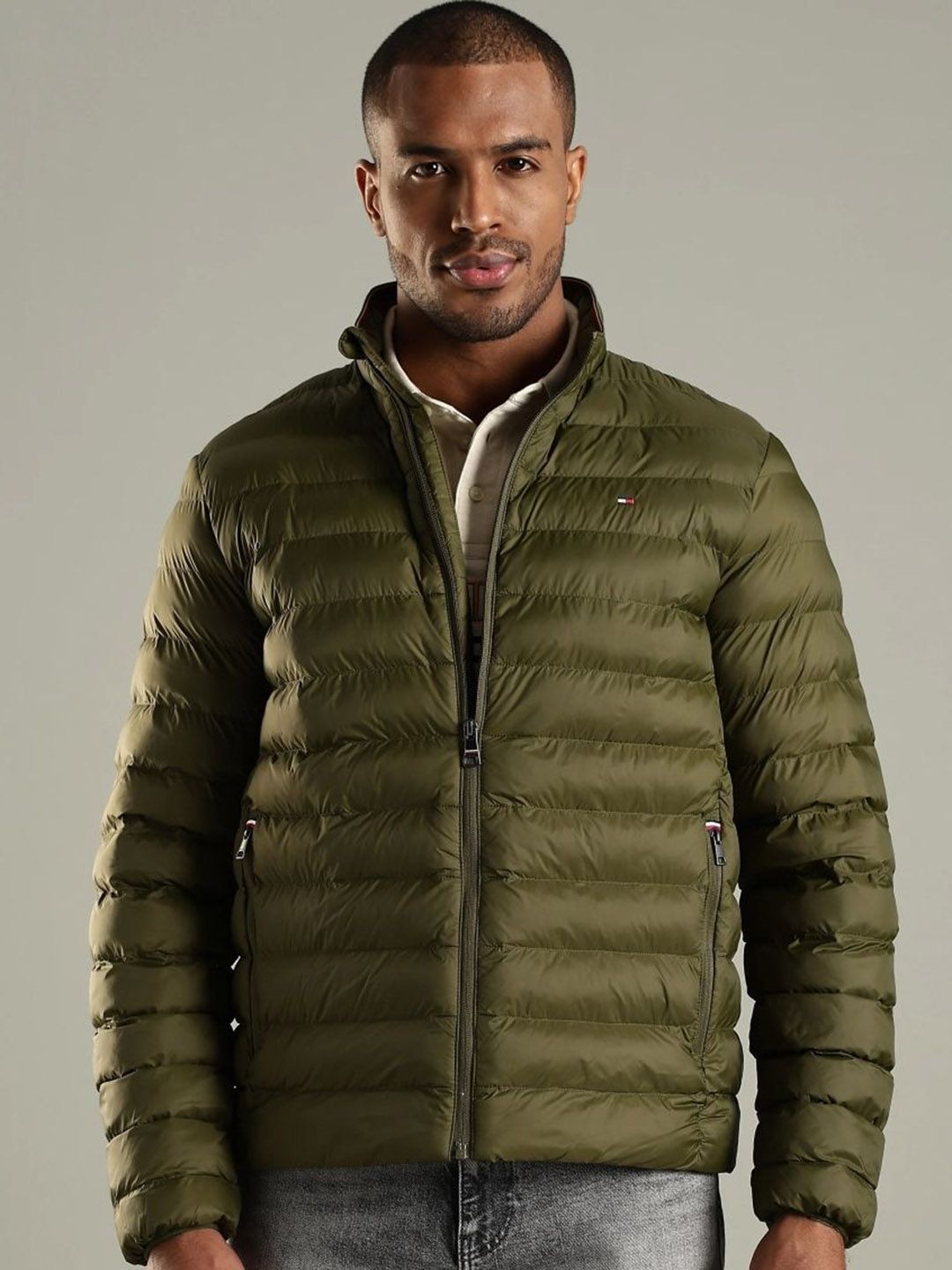 Tommy Hilfiger Men Solid Padded Jacket-picture-12