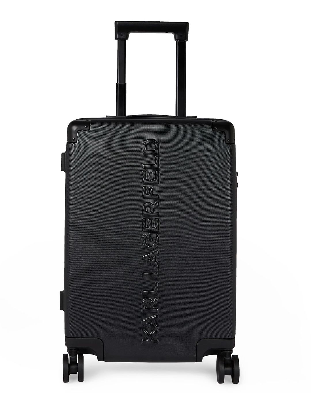 Karl Lagerfeld Men Solid Hard Shell Trolley Case-image-29