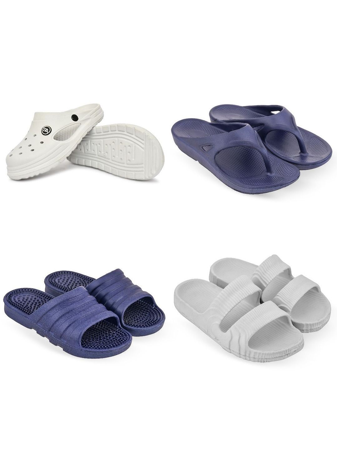 Feel alive Men Pack Of 4 Flip Flops-picture-39