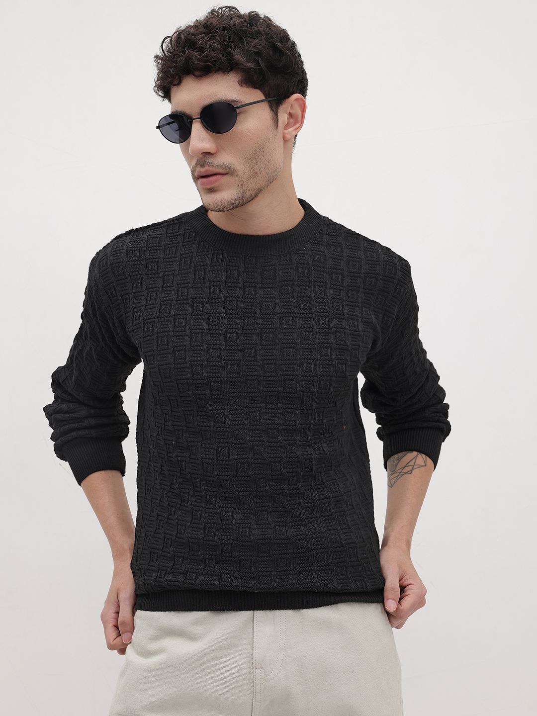The Roadster Life Co. Self Checked Pullover-picture-21