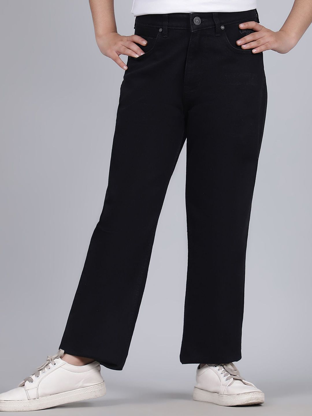 Cantabil Girls Comfort Regular Fit Mid-Rise Cotton Jeans-picture-34