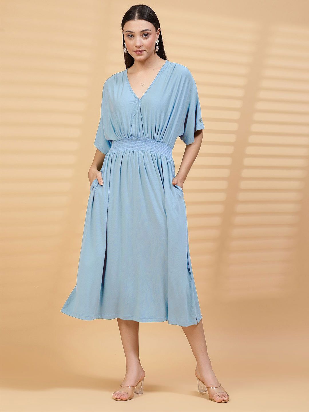 House Of Zelena Maternity A-Line Midi Dress-image-20