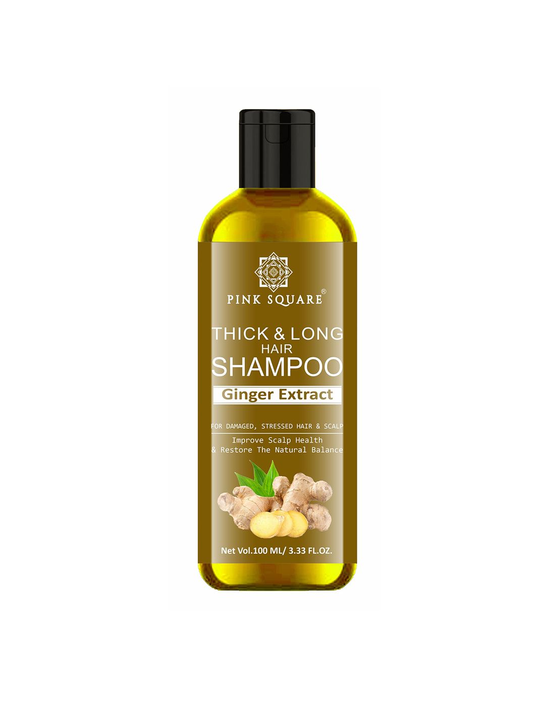 Pink Square Thick & Long Hair Shampoo With Ginger Extract - 100 ml-image-8