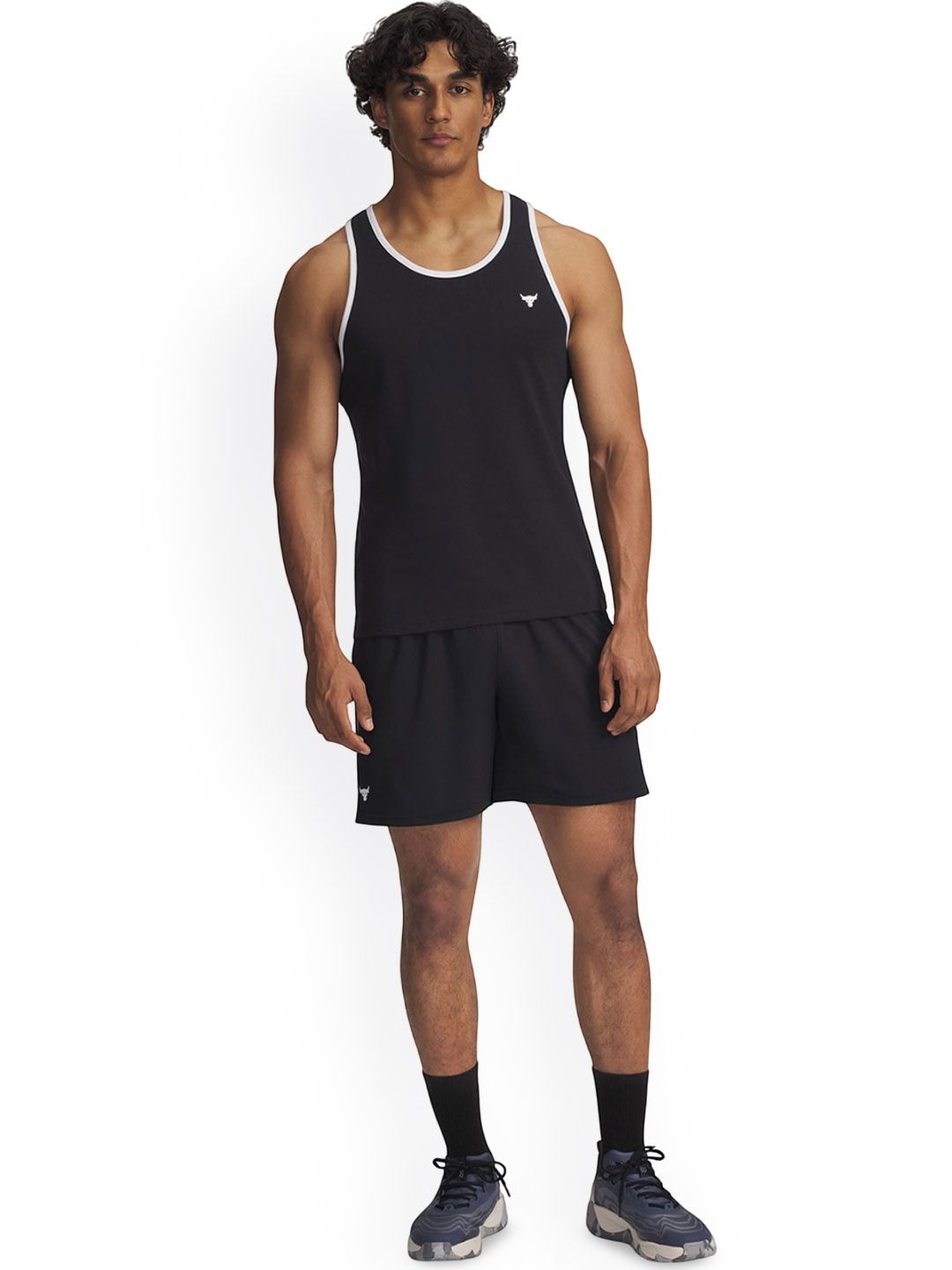 UNDER ARMOUR Project Rock Men Relaxed Fit Mid-Rise Sports Shorts-picture-35