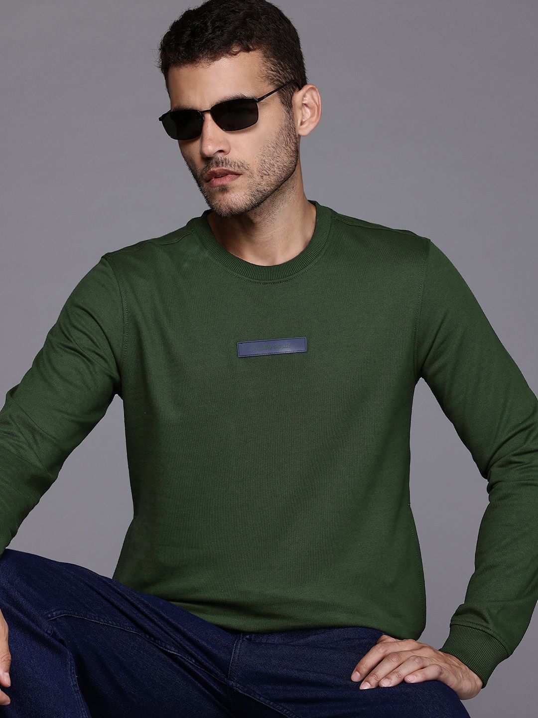 Allen Solly Men Round Neck Sweatshirt-picture-11