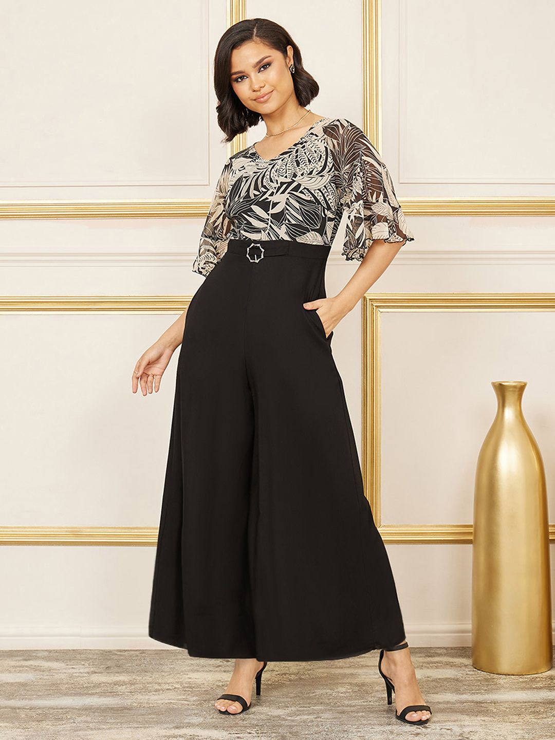 Miss Chase Women Printed Basic Jumpsuit-image-28