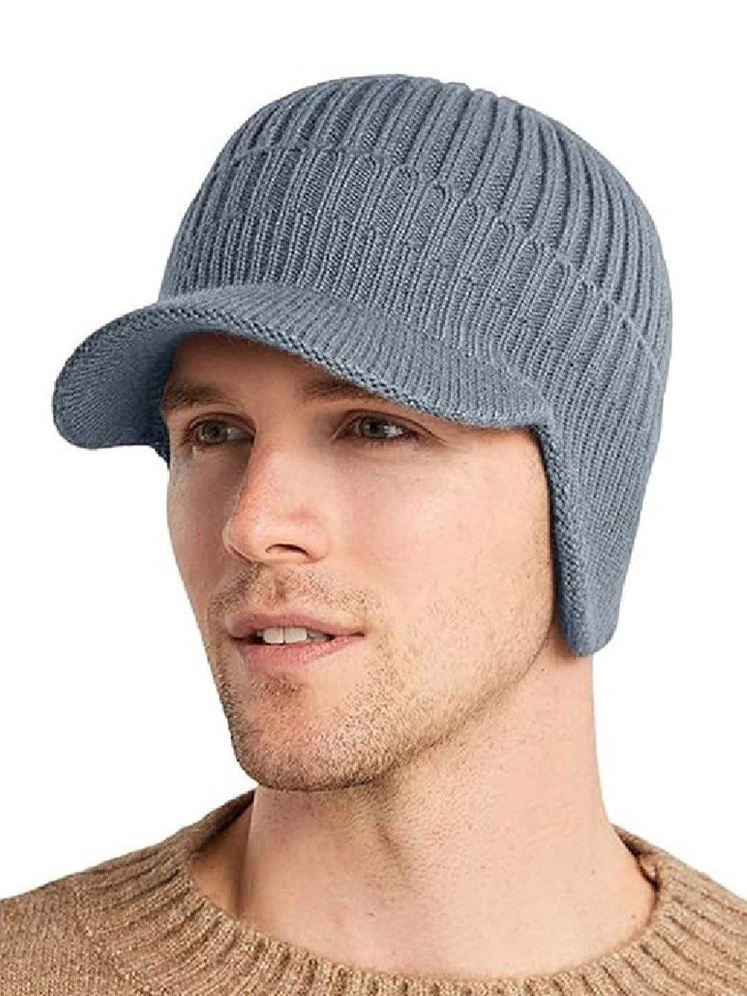 Gajraj Unisex Wool Beanie Caps With Visor-picture-25