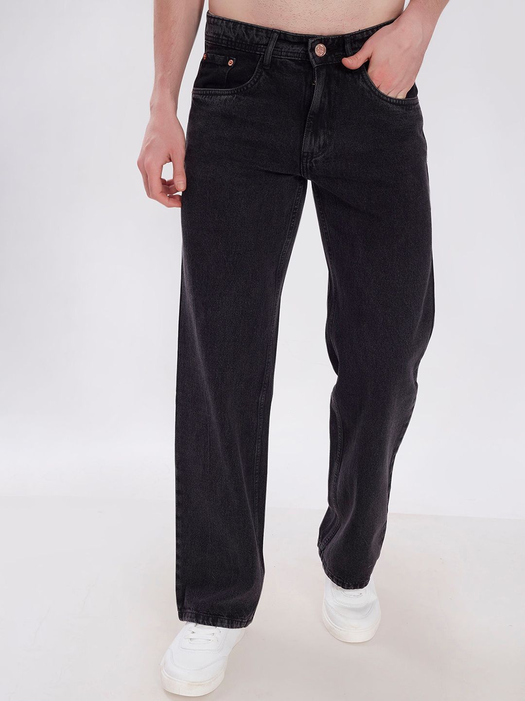 THE BEETEL HOUSE Men Mid-Rise Baggy Fit Cotton Jeans-picture-19
