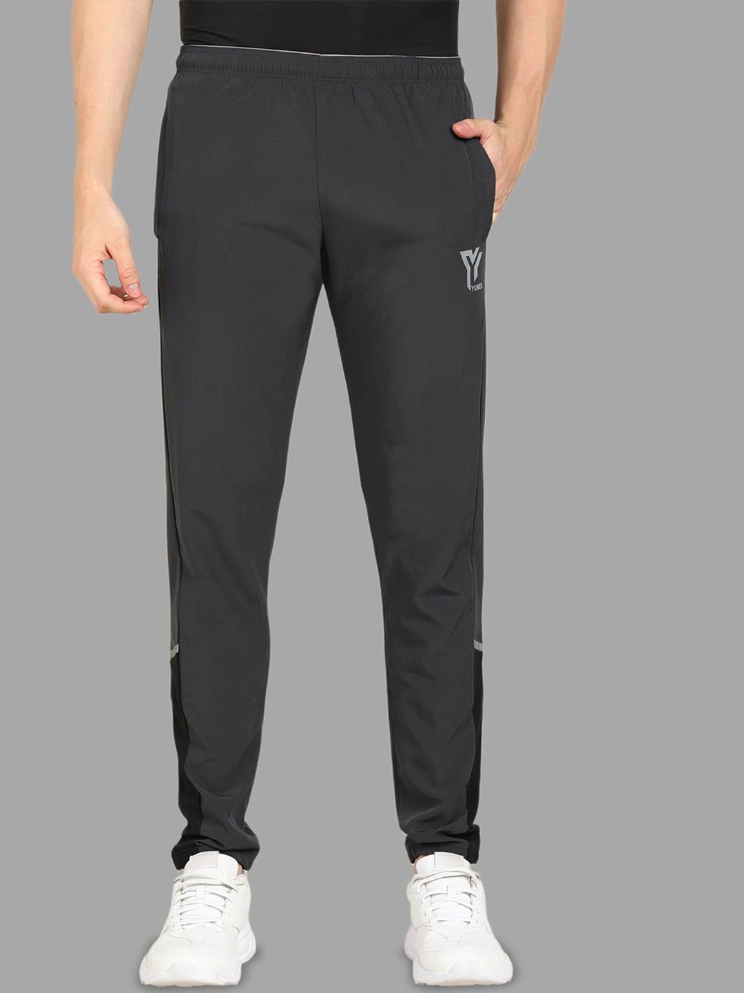 YUNEK Men Striped Regular Fit Mid Rise Cotton Track Pants-picture-31