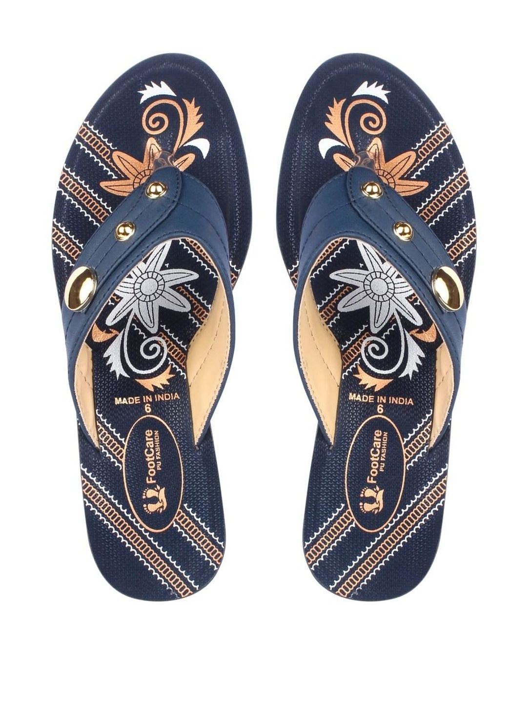 FOOT CARE Printed PU Wedge Heels-image-26