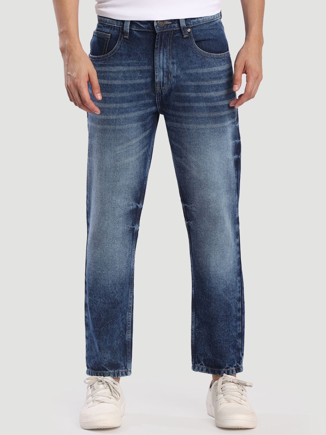 Bene Kleed Men Relaxed Fit Mid-Rise Light Fade Jeans-picture-27