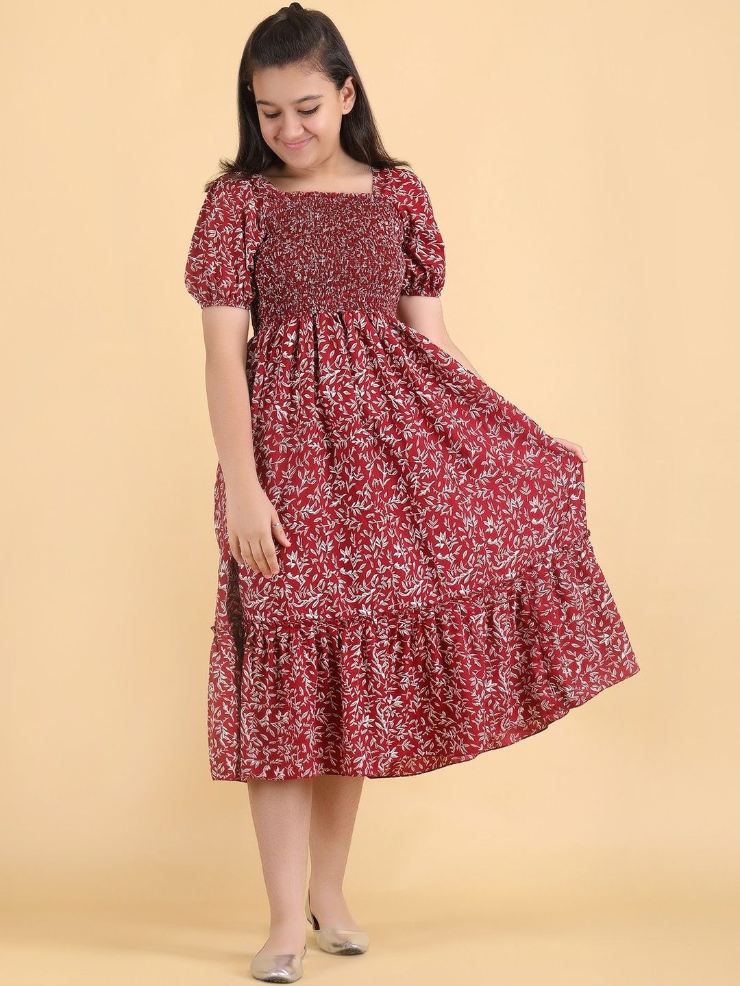 YK Girls Fit and Flare Party Wear Dress-picture-31