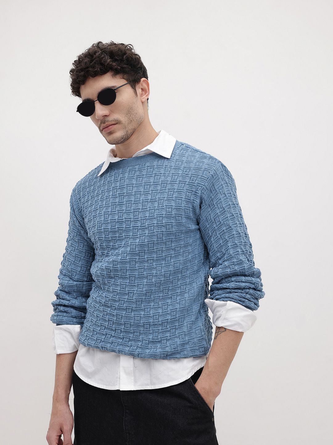 The Roadster Life Co. Self Checked Pullover-image-39