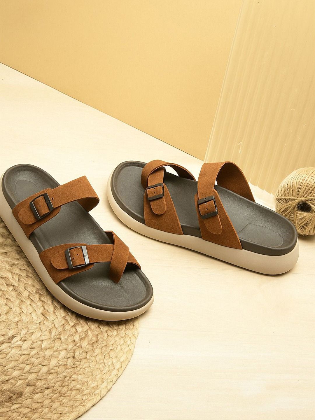 Ifah Men Open Toe Flats-image-24