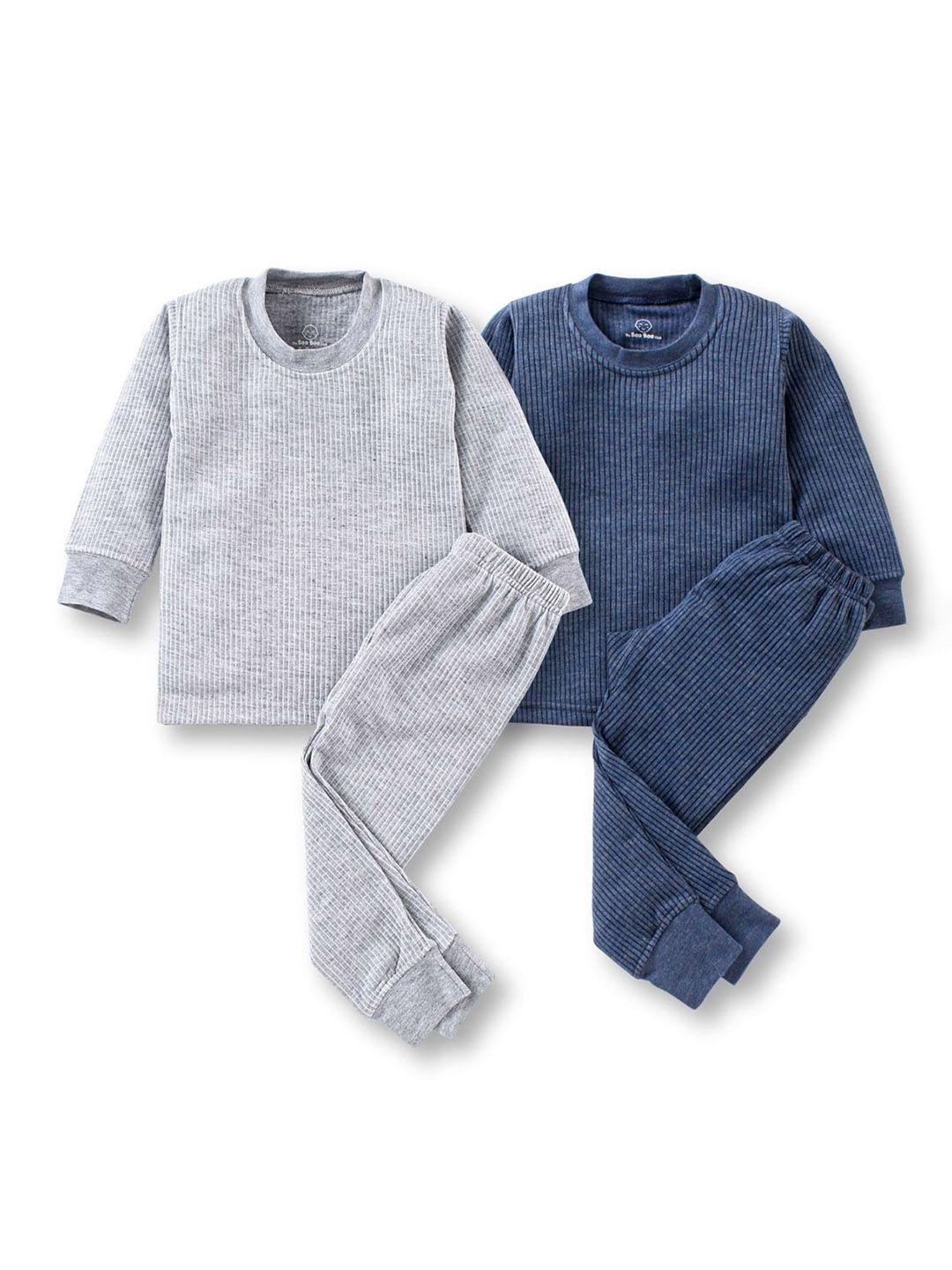 The Boo Boo Club Kids Pack Of 2 Striped Cotton Thermal Set-picture-21