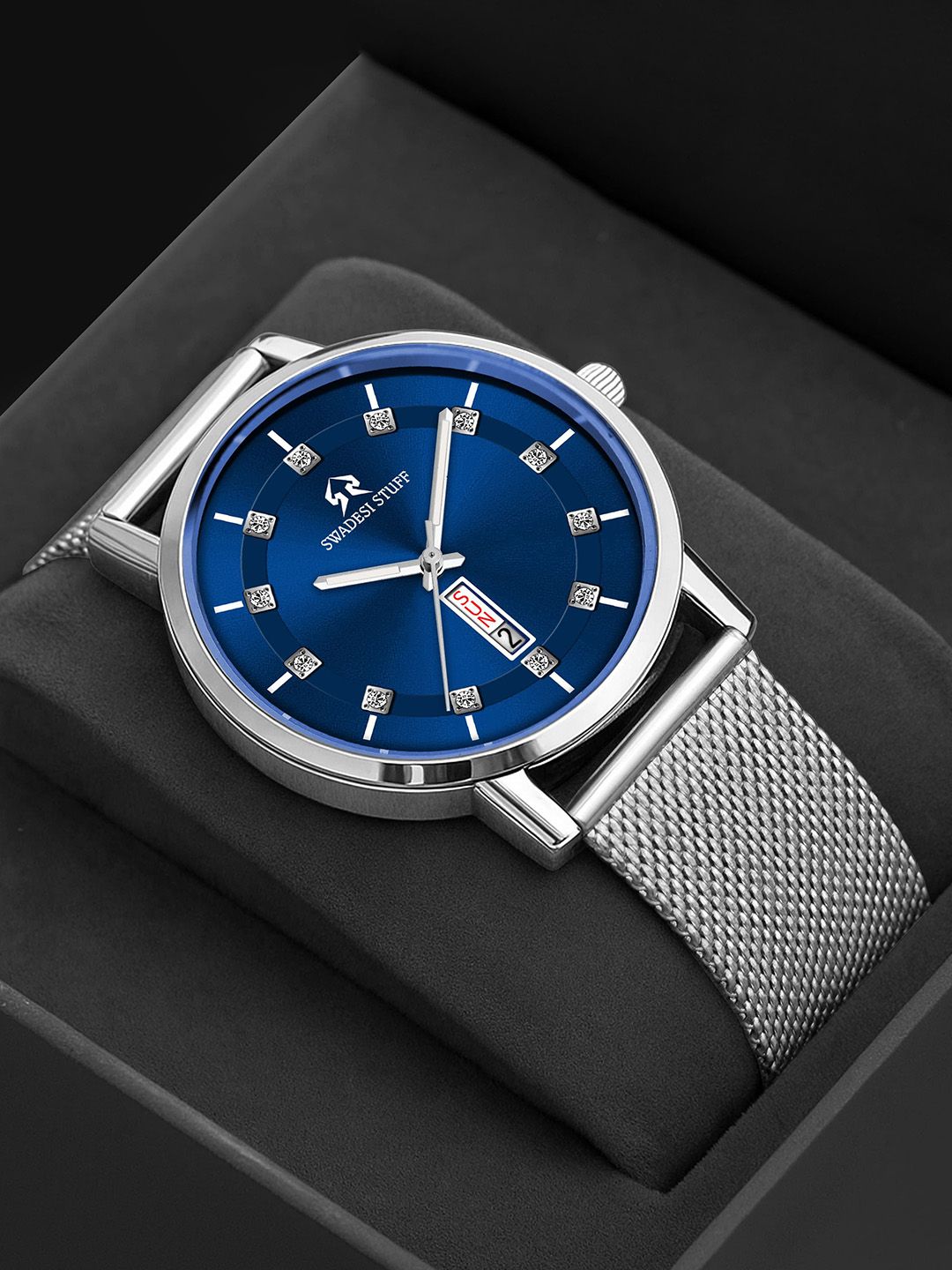 SWADESI STUFF Men Dial & Straps Analogue Watch SEFAR BLUE 81-picture-32