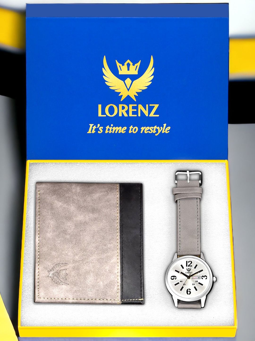 LORENZ Men Accessory Gift Set Of Watch and Wallet-picture-10