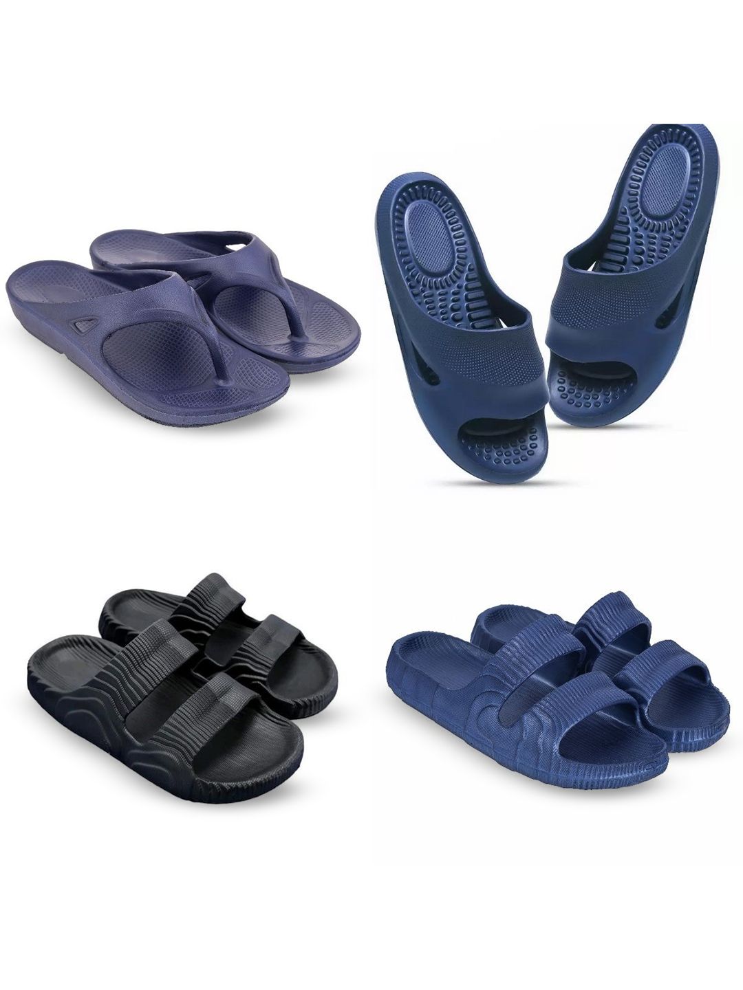 Feel alive Set of 4 Lightweight Sliders Flip-Flops-picture-40
