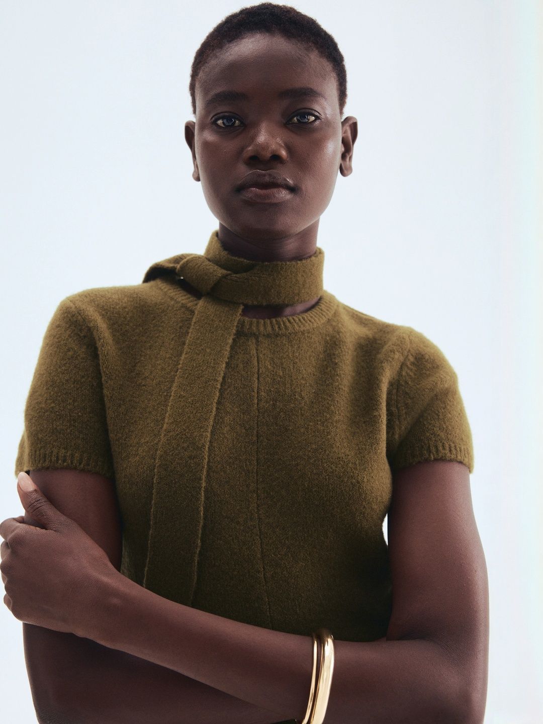 H&M Scarf-Detail Knitted Dress-picture-15