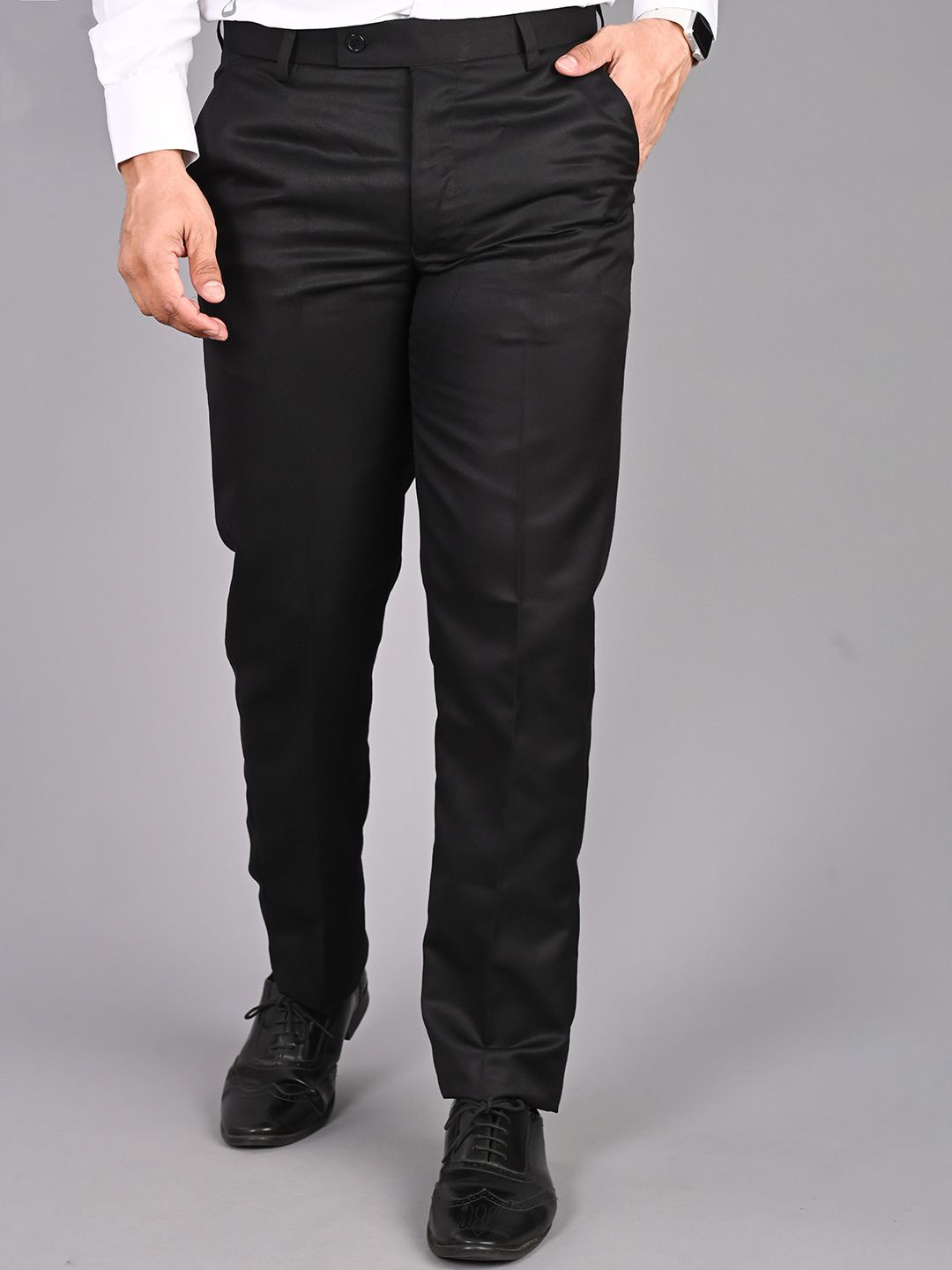 STREETVIBES Men Classic Mid-Rise Formal Trousers-image-23