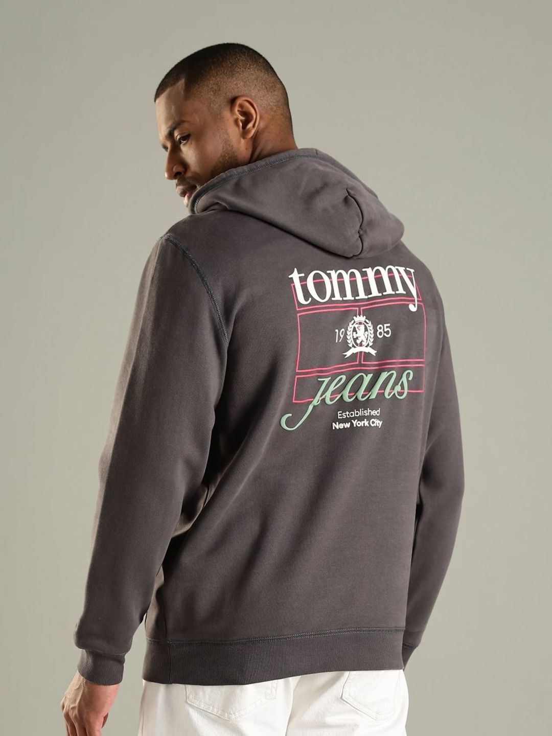 Tommy Hilfiger Men Typography Printed Hooded Sweatshirt-picture-42