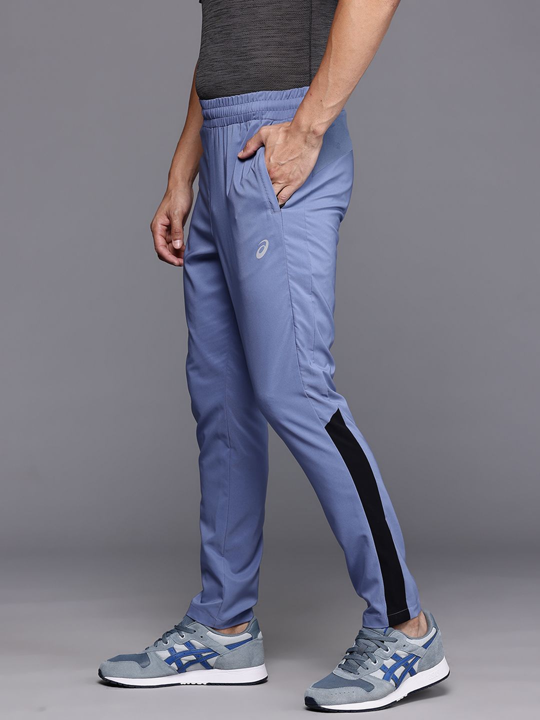 ASICS Men Contrast Panel Running Track Pants-picture-27