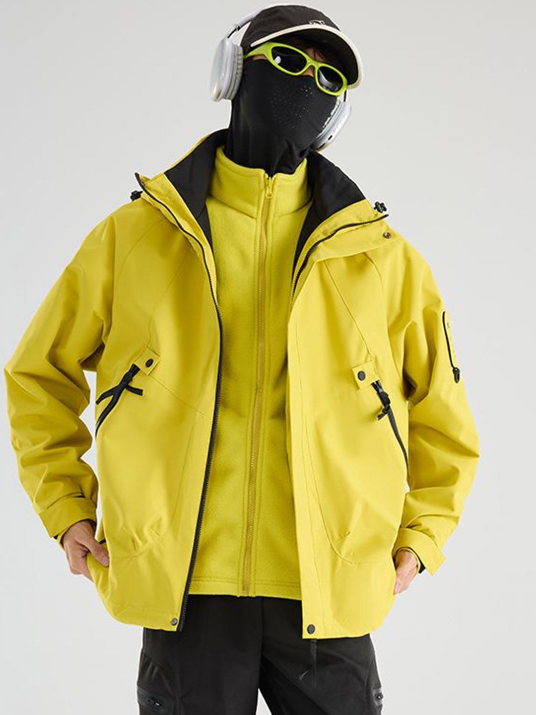 StyleCast x Revolte Men Hooded Solid Windcheater Tailored Jacket-picture-16