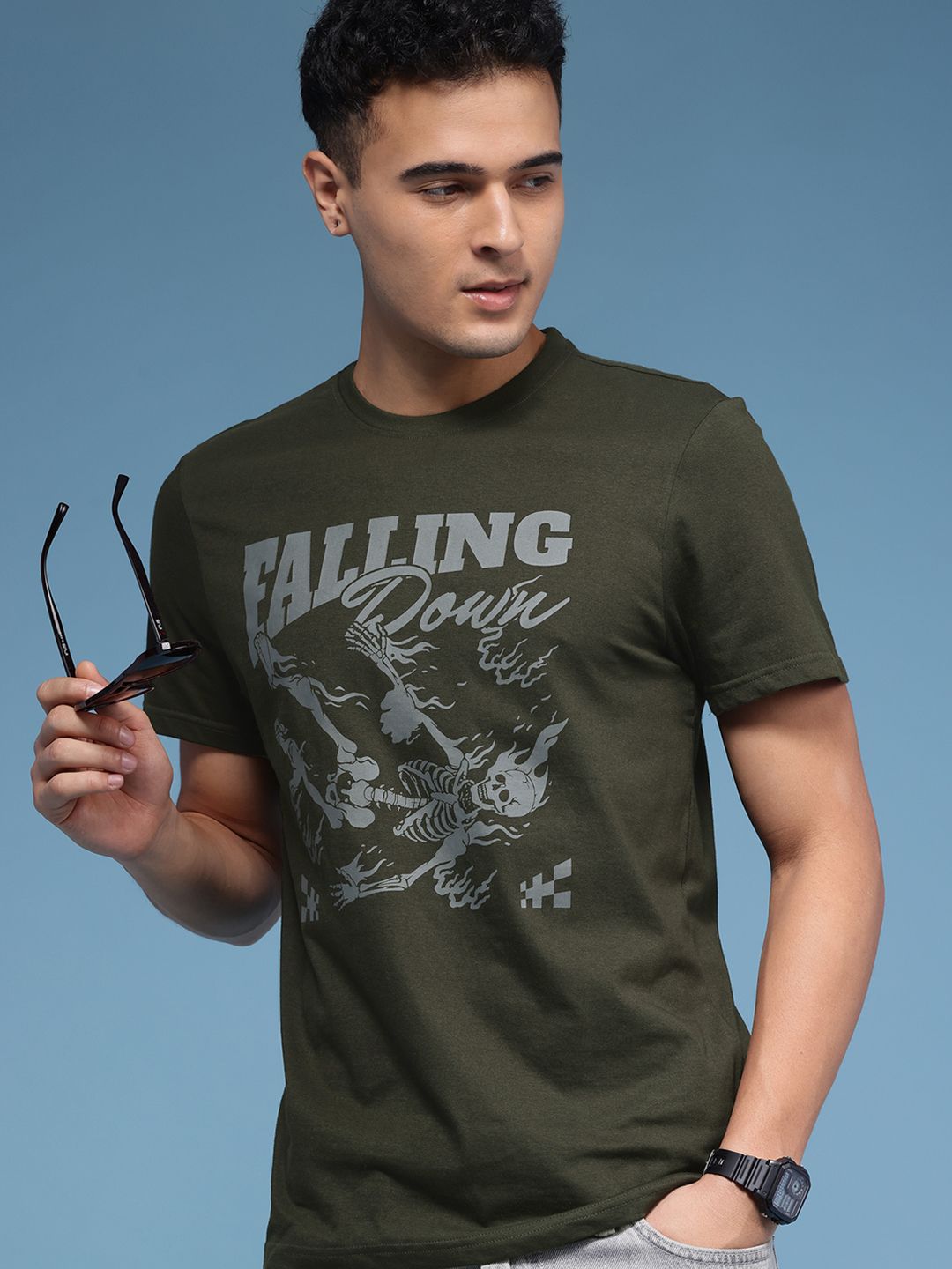 HERE&NOW Typography Printed Pure Cotton T-shirt-picture-17