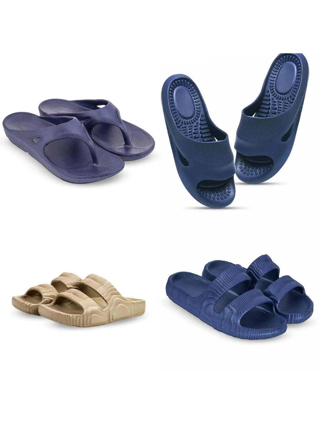 Feel alive Men Set Of 4 Lightweight Thong Flip-Flops-picture-11