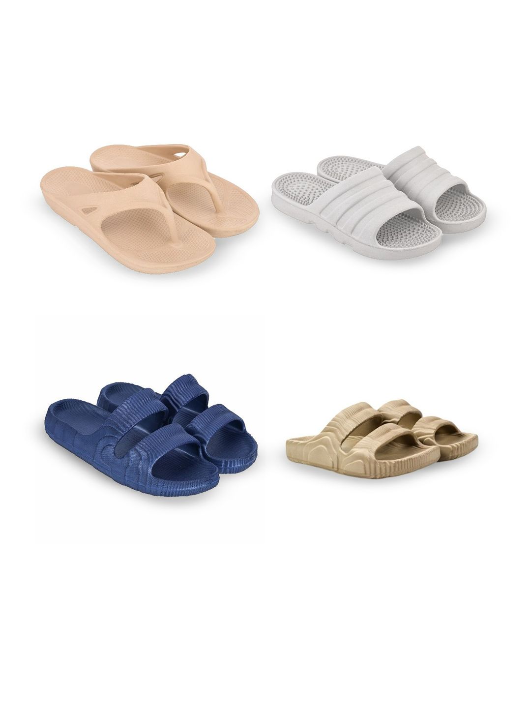 Feel alive Men Pack Of 4 Thong Flip-Flops-picture-13
