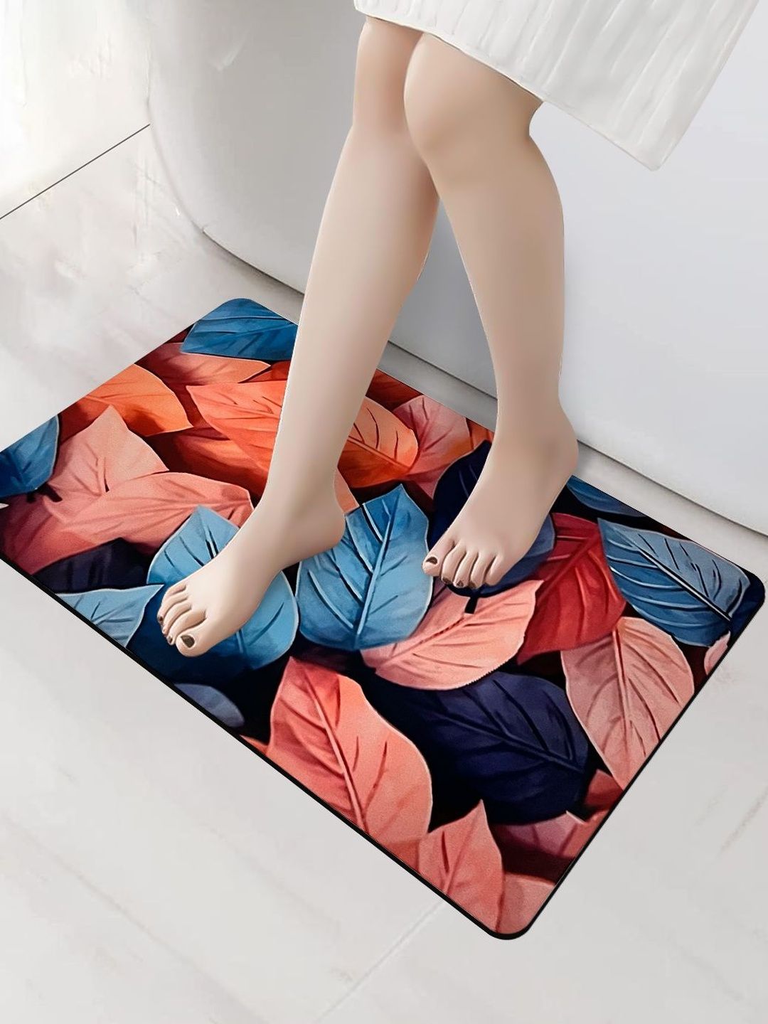 Sittella Multicolor Anti Skid Bathroom Mat-image-2