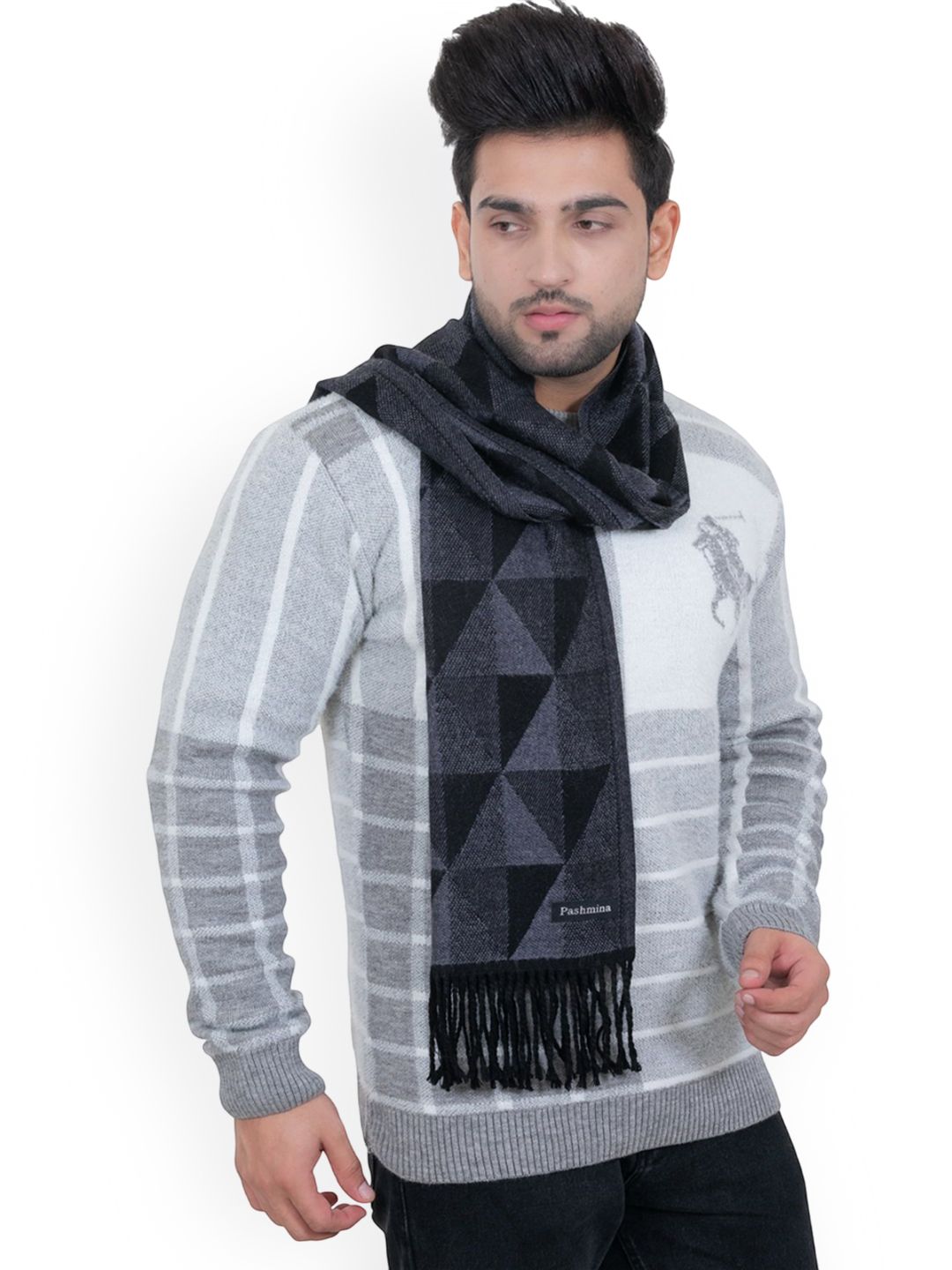 Amoldo Unisex Patterned Acrylic Mufflers-picture-28