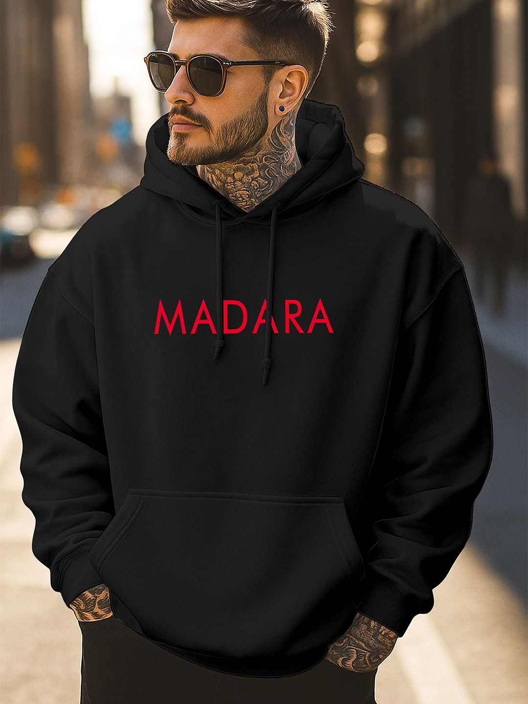 Triptee Men Madara Uchiha Anime Printed Hooded Pullover Sweatshirt-picture-32