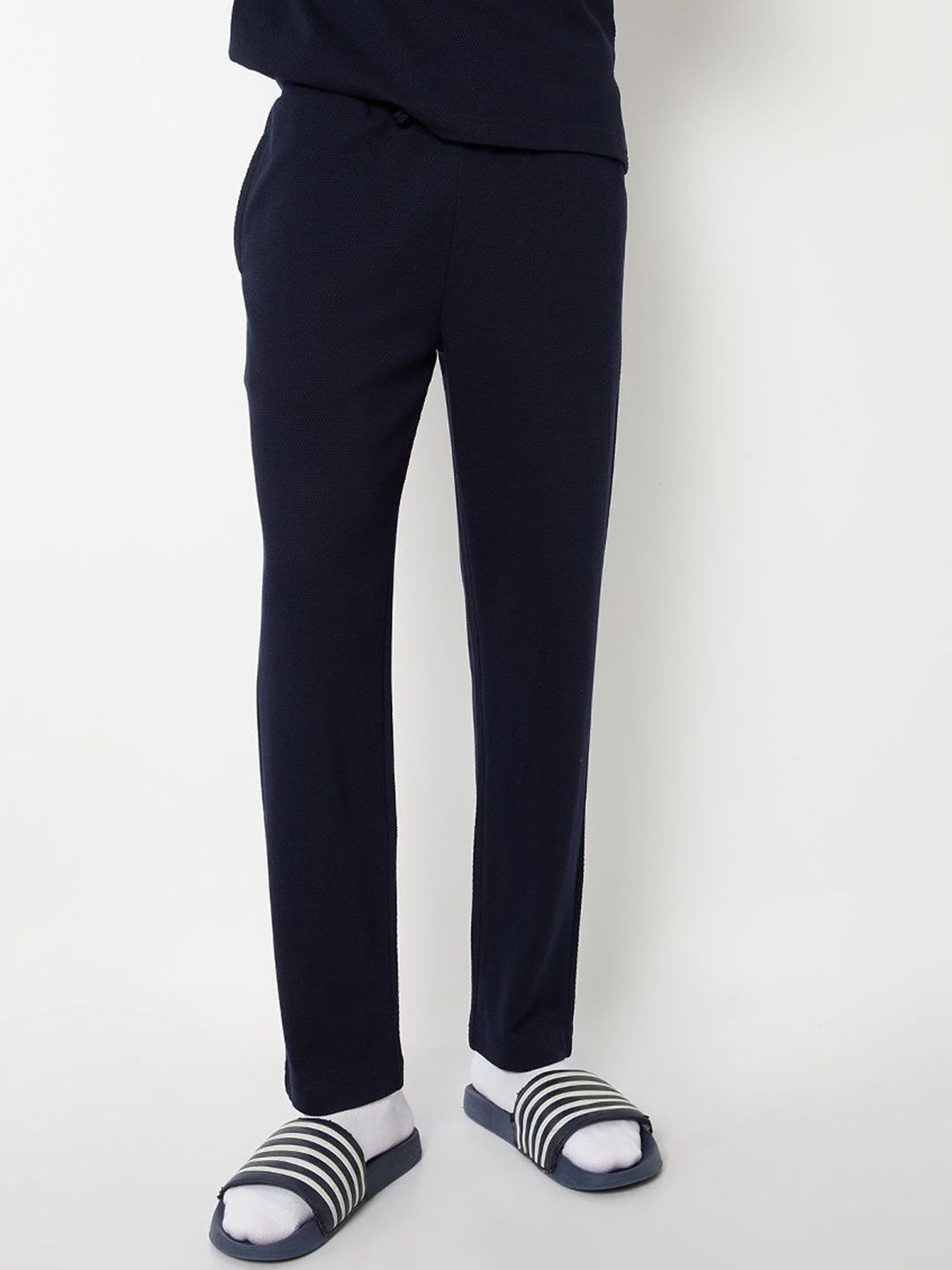 max Men Textured Cotton Lounge Pants-picture-21