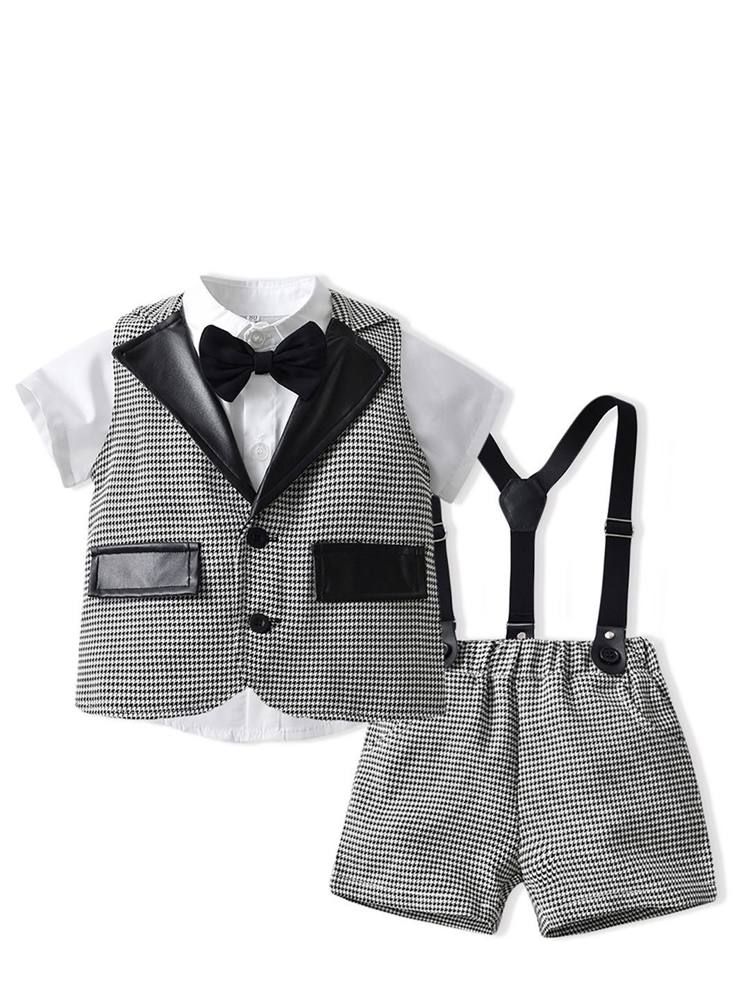 JC SPARKLE Boys Short Sleeves Shirt With Shorts & Waistcoat-image-14